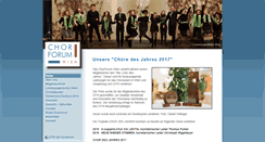 Desktop Screenshot of chorforumwien.at
