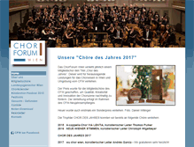 Tablet Screenshot of chorforumwien.at